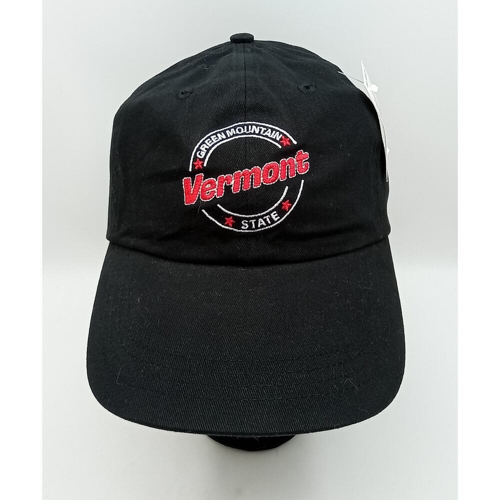 Vermont State Green Mountain Black Cap Adjustable